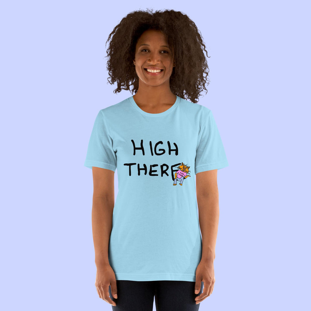 Sock Puppet Master "High There" Cat T-shirt