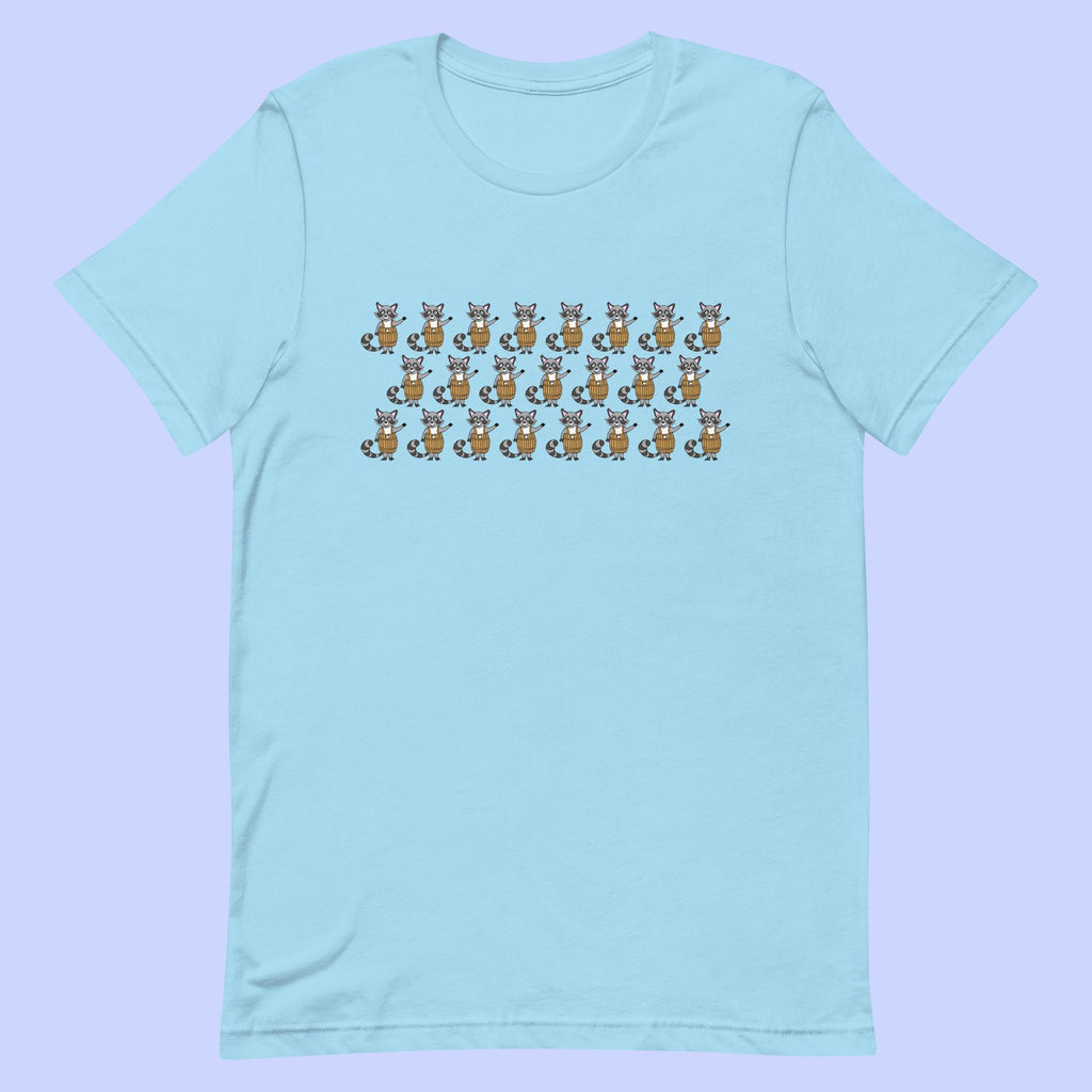 Sock Puppet Master Cute Raccoons Unisex T-shirt