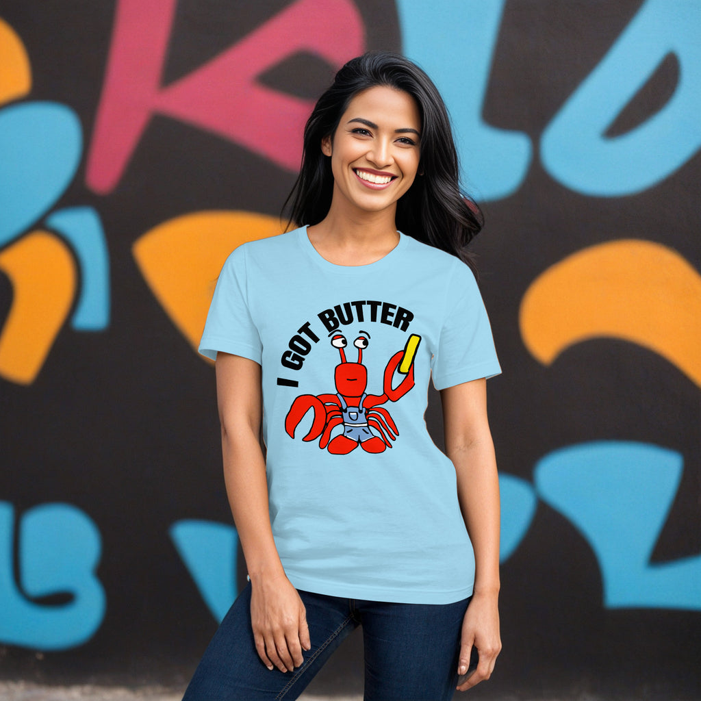 Sock Puppet Master "I Got Butter" Lobster Unisex T-shirt
