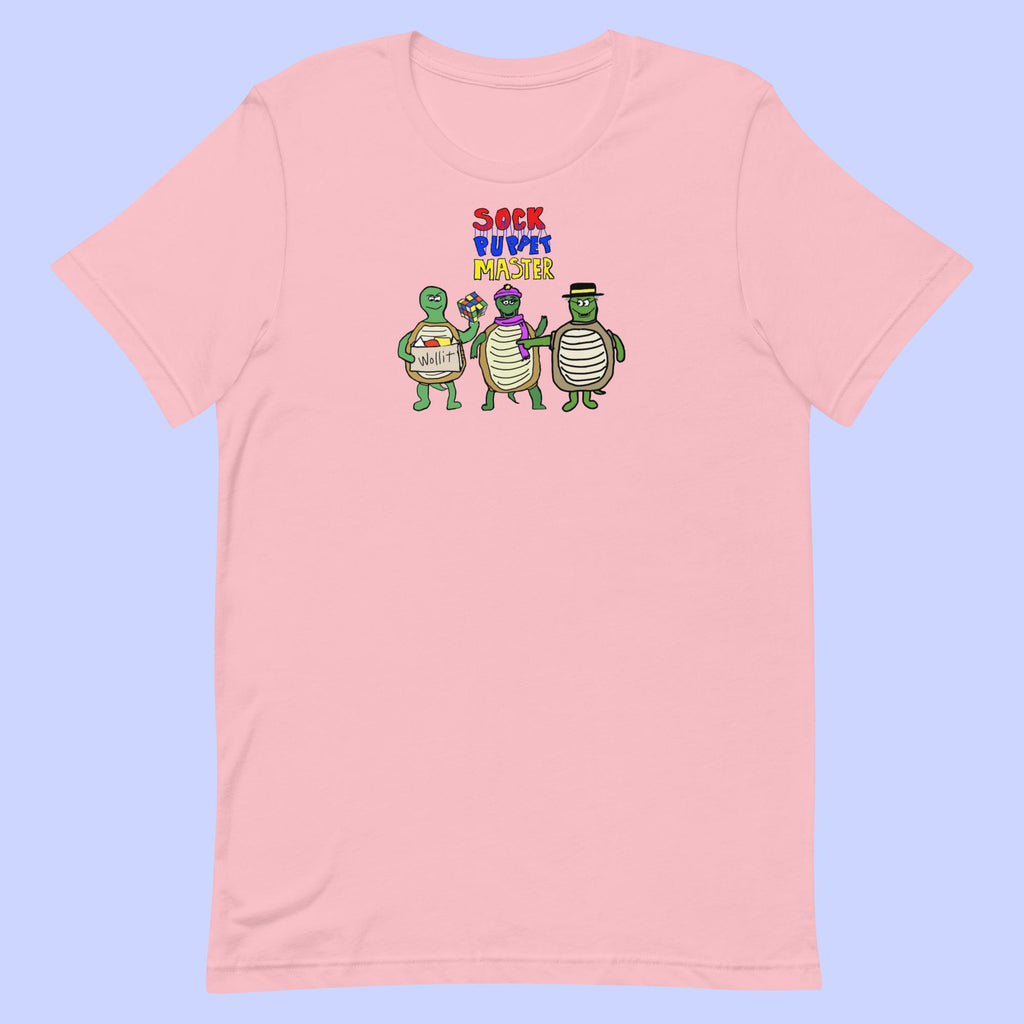 Sock Puppet Master Turtle Trio T-shirt