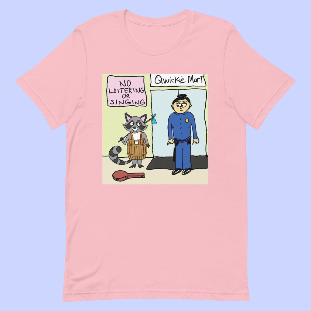 Sock Puppet Master Loitering Raccoon T-shirt
