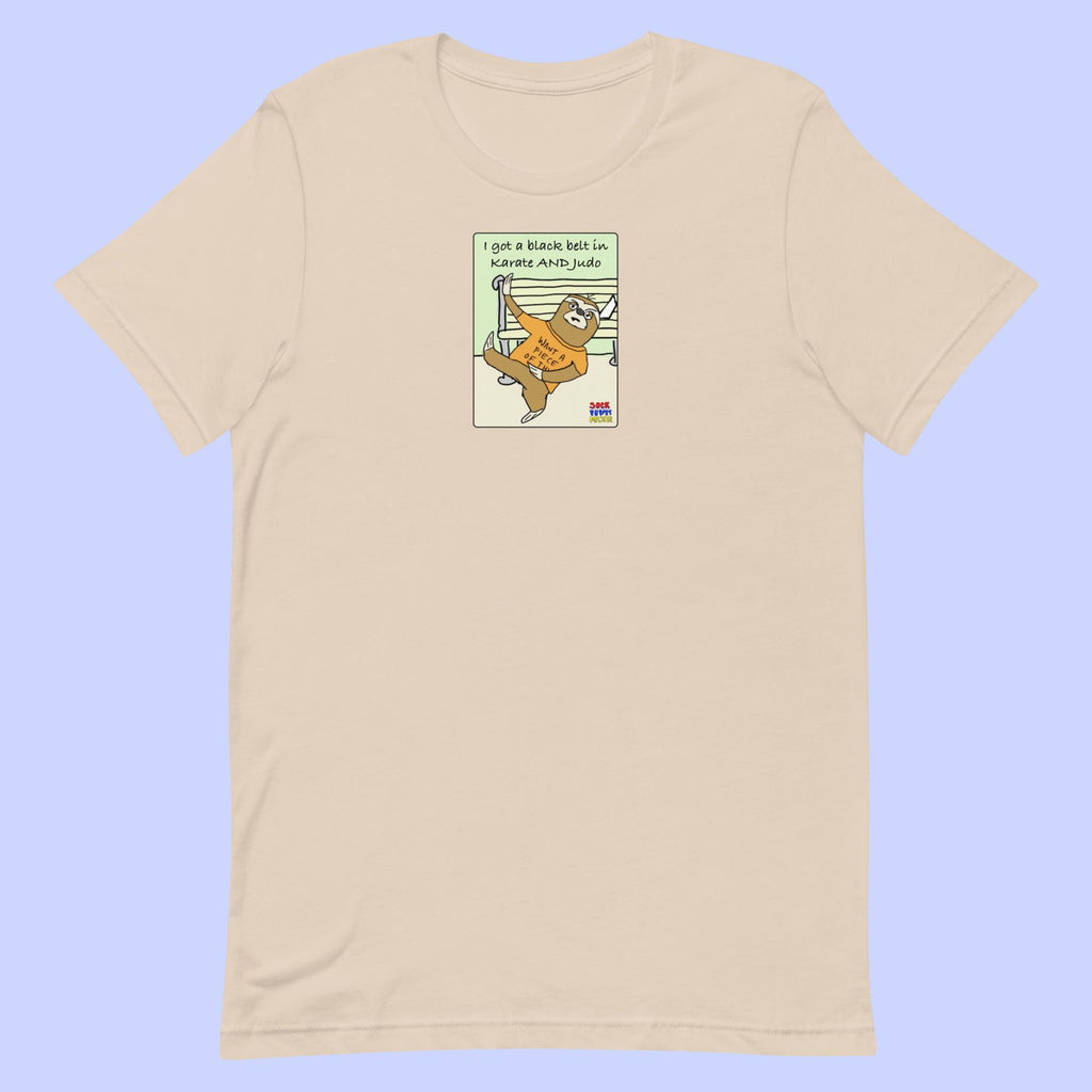 Sock Puppet Master Fighting Sloth T-shirt