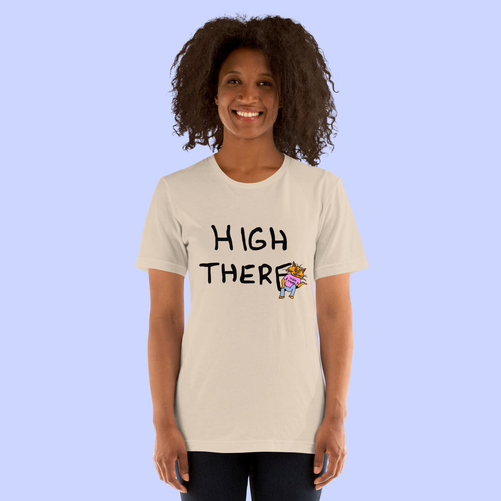 Sock Puppet Master "High There" Cat T-shirt
