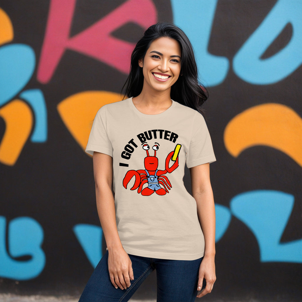 Sock Puppet Master "I Got Butter" Lobster Unisex T-shirt