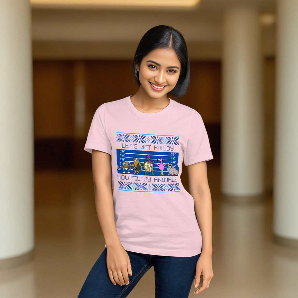 Sock Puppet Master "Let's Get Rowdy, You Filthy Animals" Holiday T-Shirt