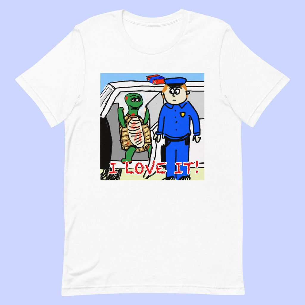 Sock Puppet Master "I love it" Turtle T-shirt