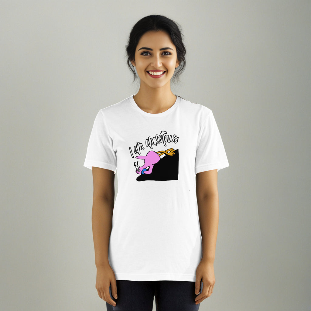 Sock Puppet Master "I Am Anxietous" Flamingo T-Shirt