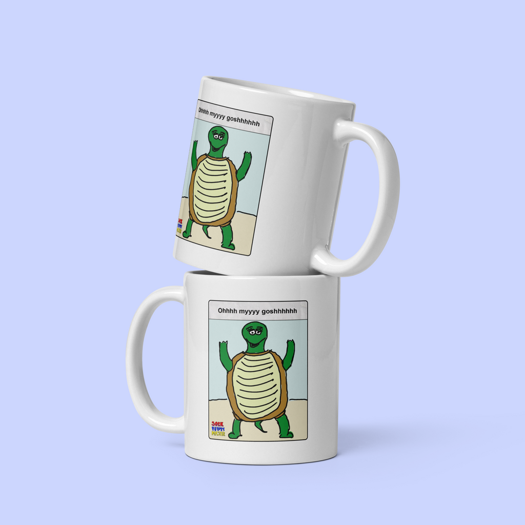 Sock Puppet Master OMG Turtle Mug