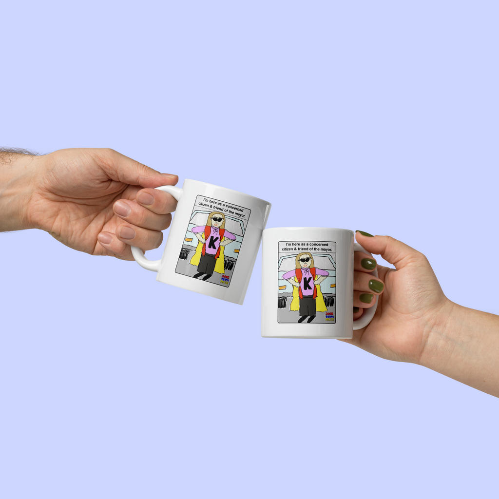 Sock Puppet Master Concerned Karen Mug