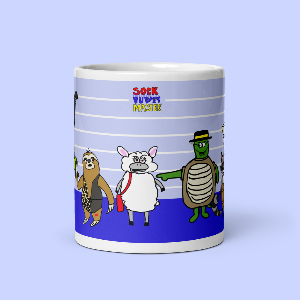 Sock Puppet Master Hoodlums Photo Lineup Mug