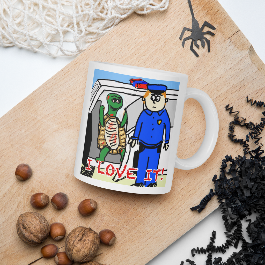 Sock Puppet Master "I love it" Turtle Mug