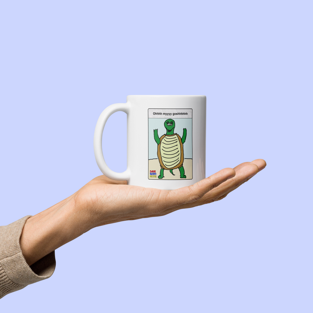 Sock Puppet Master OMG Turtle Mug