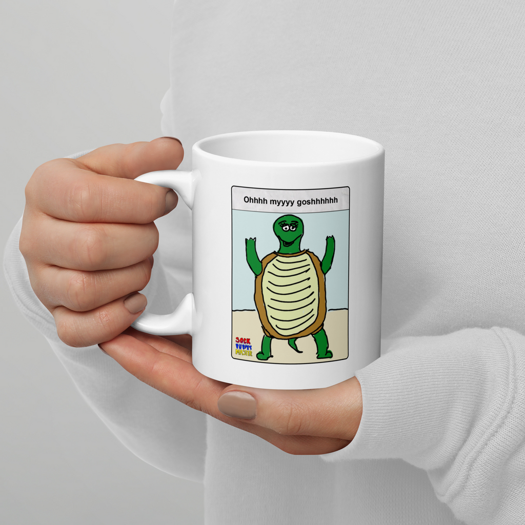 Sock Puppet Master OMG Turtle Mug