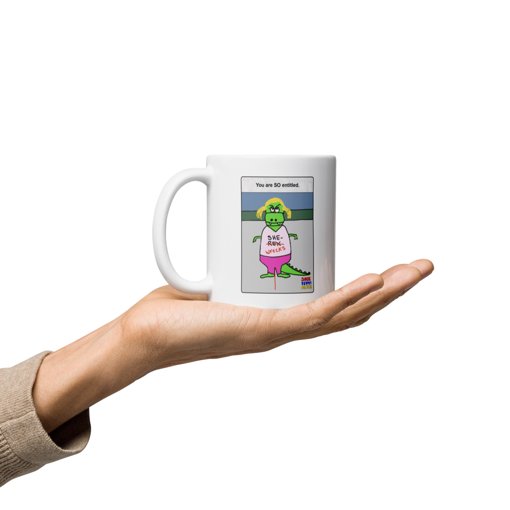 Sock Puppet Master Entitled She-Wrecks Mug