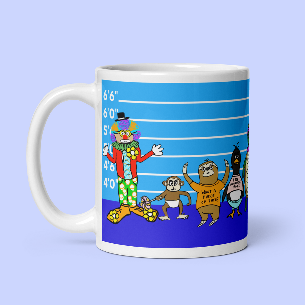 Sock Puppet Master Hooligans Photo Lineup Mug