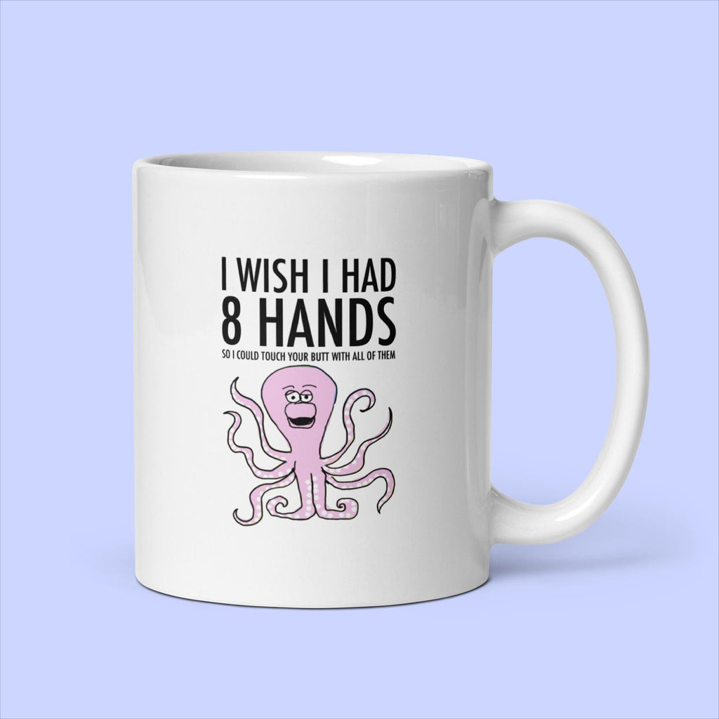 Sock Puppet Master 8 Hands to Touch Your Butt Octopus Mug