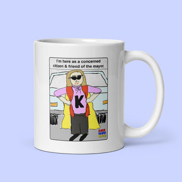 Sock Puppet Master Concerned Karen Mug