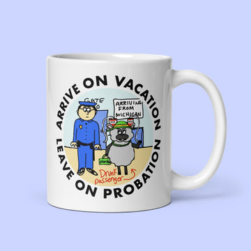 Sock Puppet Master Vacation/Probation Mug