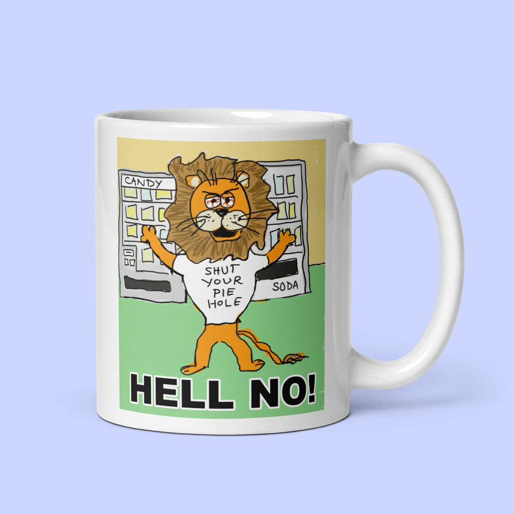 Sock Puppet Master "Hell No" Lion Mug