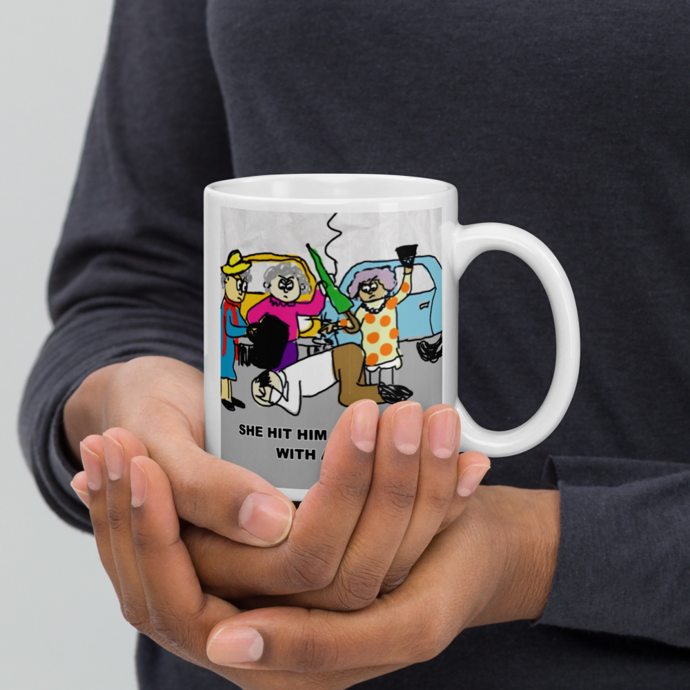 Sock Puppet Master Old Lady Rage Mug