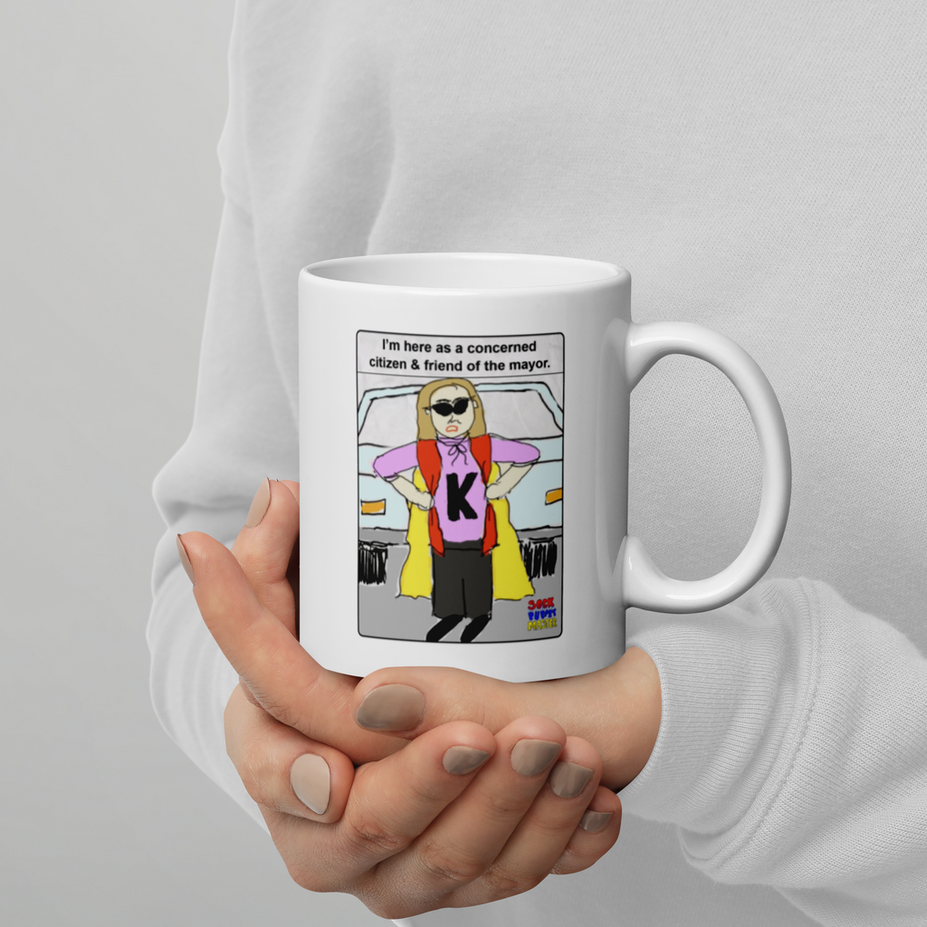 Sock Puppet Master Concerned Karen Mug