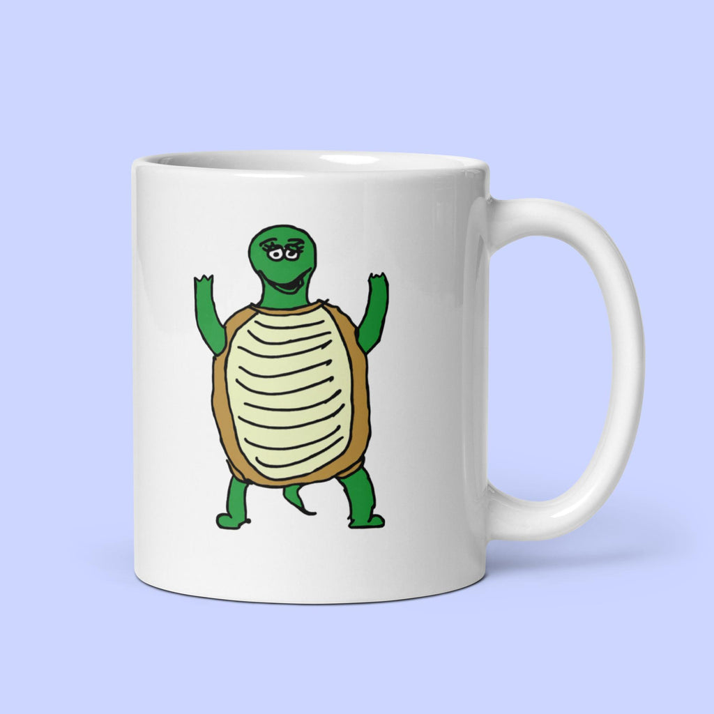 Sock Puppet Master Surprised Turtle Mug