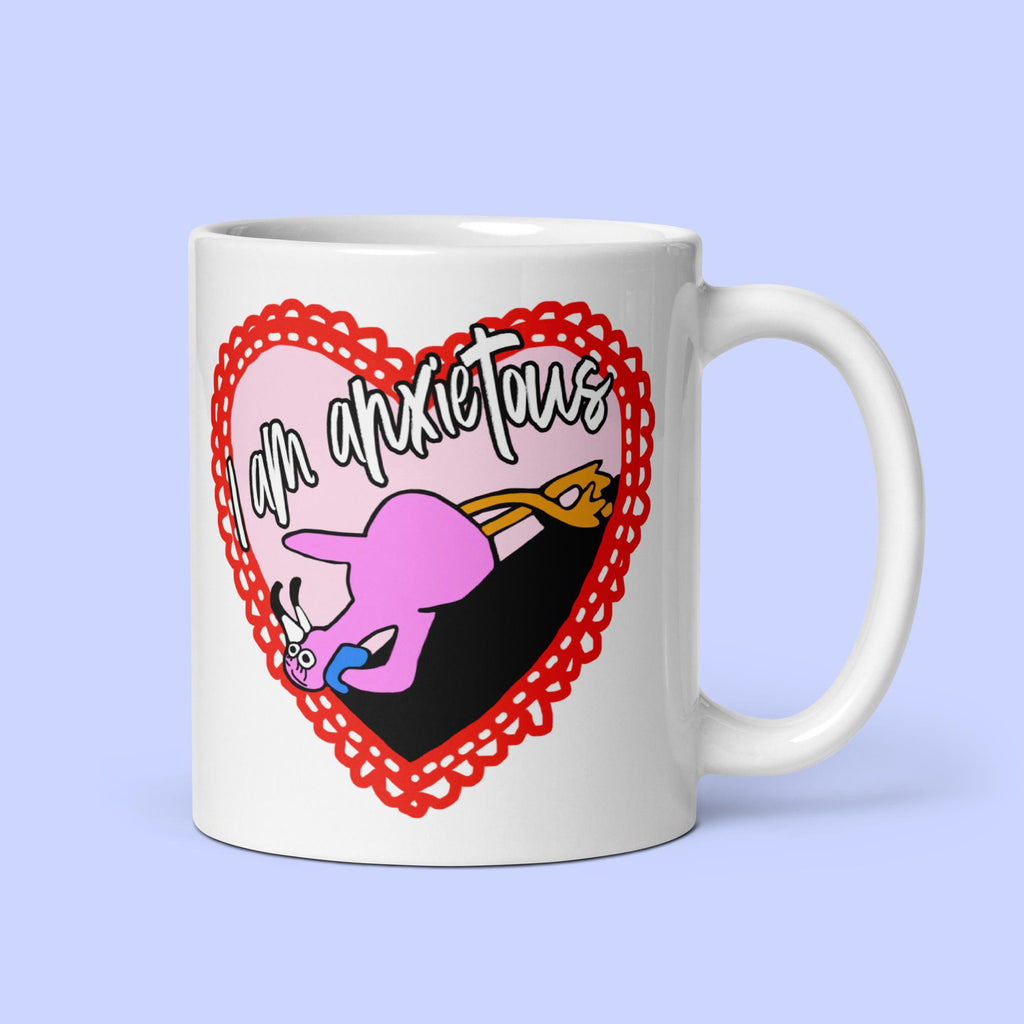 Limited-edition Sock Puppet Master Valentine's Day Anxietous Flamingo Mug
