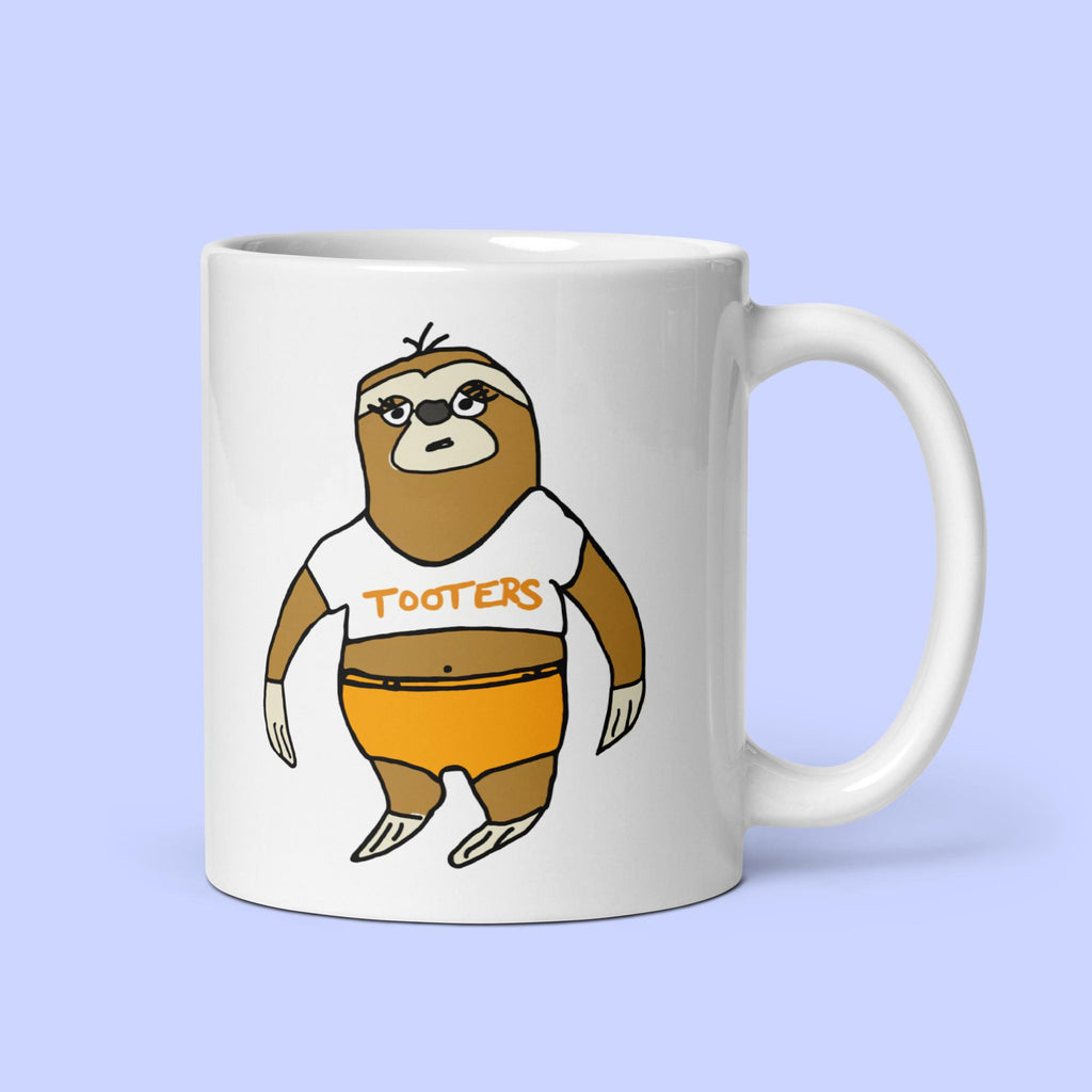 Sock Puppet Master "Tooters" Sloth Mug