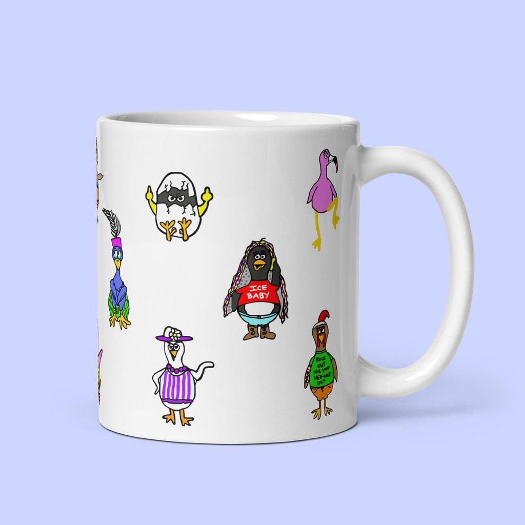 Sock Puppet Master Bird Brains Mug