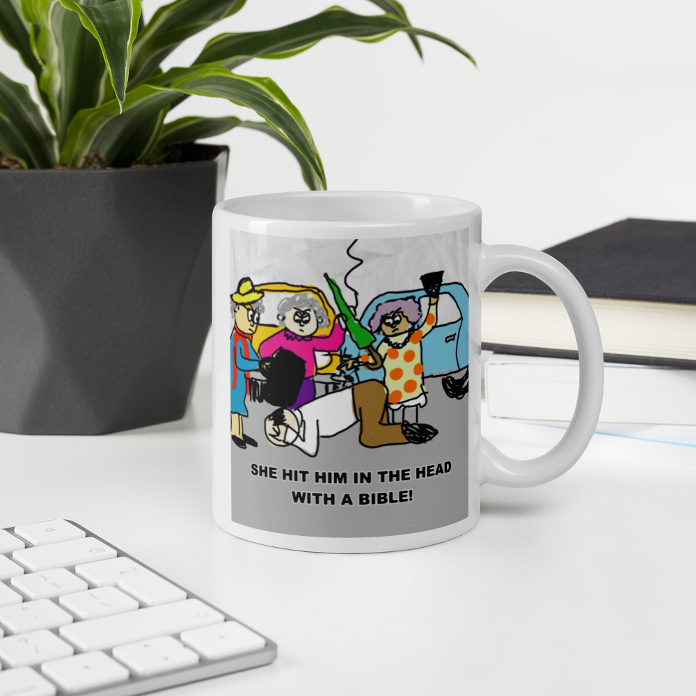 Sock Puppet Master Old Lady Rage Mug