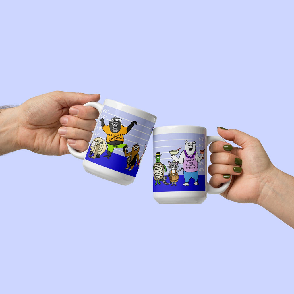 Sock Puppet Master Hoodlums Photo Lineup Mug