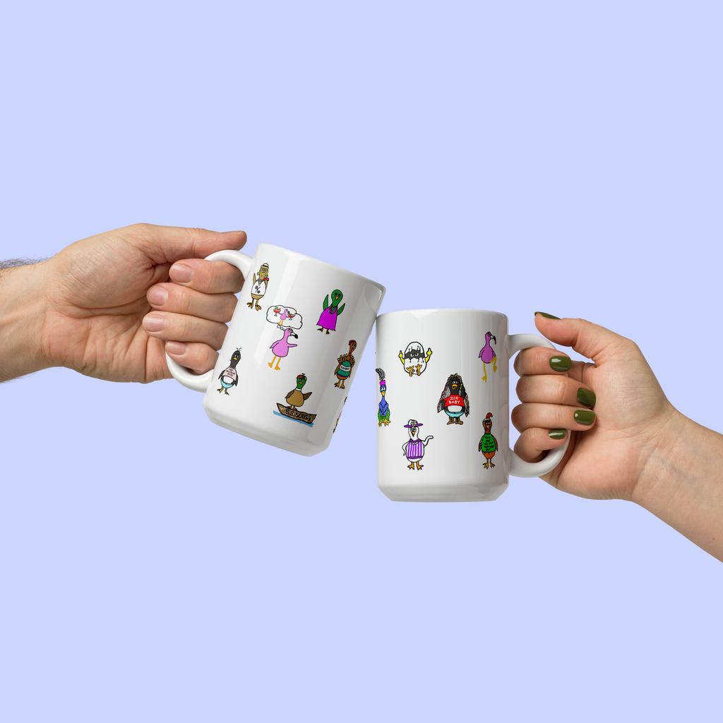 Sock Puppet Master Bird Brains Mug