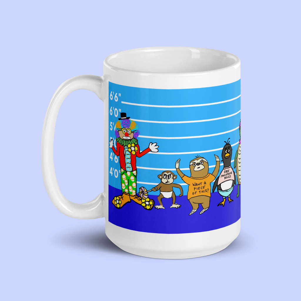 Sock Puppet Master Hooligans Photo Lineup Mug