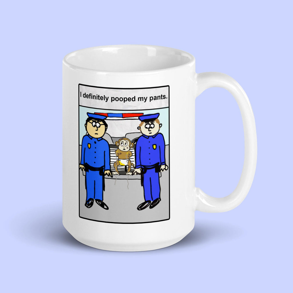 Sock Puppet Master "I Pooped" Monkey Mug