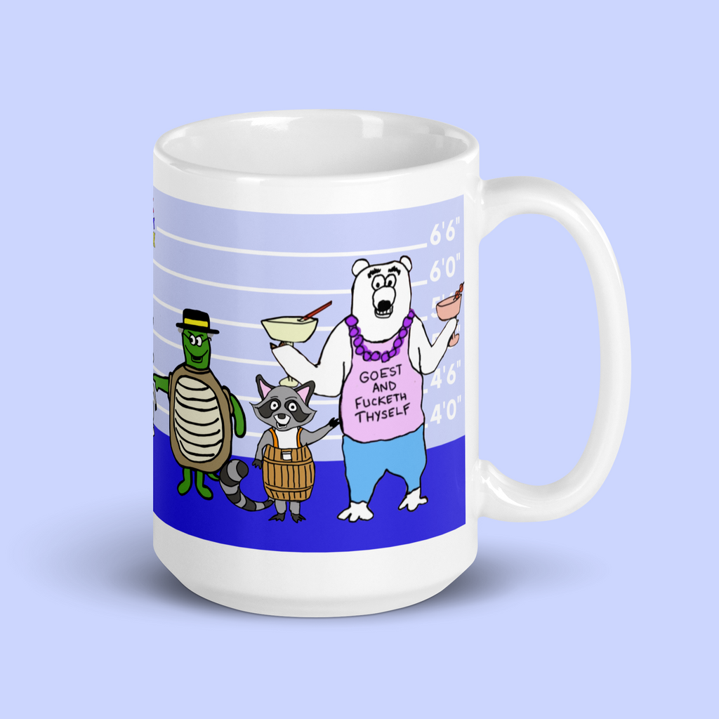 Sock Puppet Master Hoodlums Photo Lineup Mug