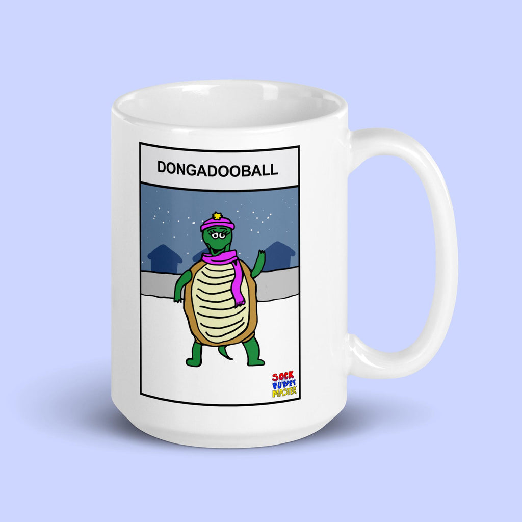 Sock Puppet Master "Dongadooball" Turtle Mug