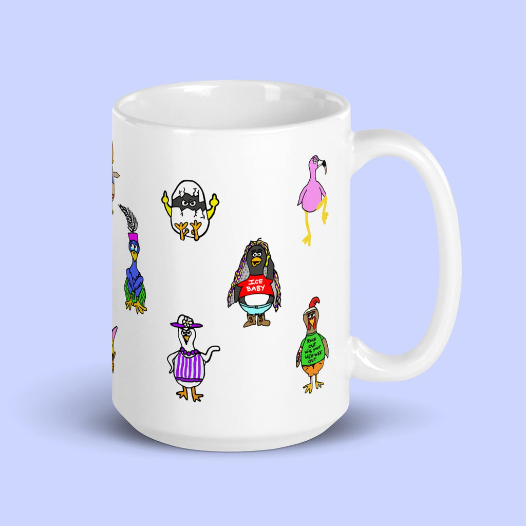 Sock Puppet Master Bird Brains Mug
